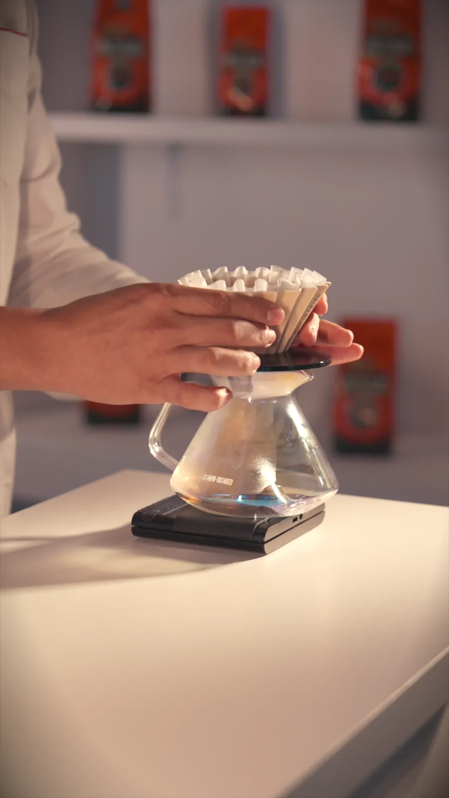 Preparación de café filtrado